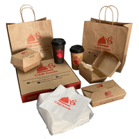 Conteneur d'emballage de déjeuner jetable, conception personnalisée, pliable, à emporter, fast food, hamburgers, frites, poulet, boîte hotdog, vente en gros