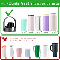 Nouveau couvercle breveté compatible avec les bouteilles Owala Freeship 24oz 32oz 40oz, accessoire de remplacement pour les gobelets Owala, sans BPA