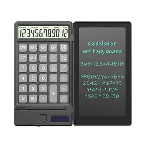 Opvouwbare Solarcalculator Draagbare Smart Lcd Schrijven Tablet Notepad Handschrift Boord Tekening Pad