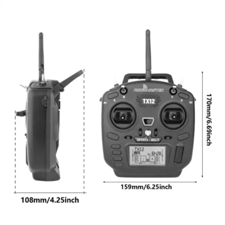 Radiomaster Tx12 piccolo modello di aereo telecomando macchina da passaggio Opentx sistema Open Source telecamera telecomando Drone