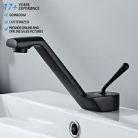 Grifo termostático de latón moderno para lavabo, con válvula de cerámica, monomando, para baño.