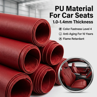 Cuir microfibre FR personnalisé Chengyuan du Bangladesh de 1,3 mm pour la fabrication de housses de siège automobile, décoratif en PU gaufré
