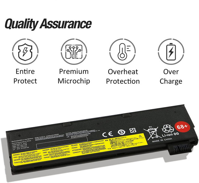 68 68+ Laptop Battery Replacement for Lenovo ThinkPad T440 T440s T450 T450s T460 W550s X240 X250 L450 24Wh 48Wh Laptop Battery