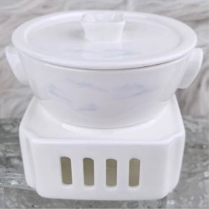 Service de vaisselle en porcelaine classique blanche avec couvercles, bols, assiettes, tasses, kit de tasses, compatible lave-vaisselle, plat de service, vaisselle pour la maison et les restaurants - Product Image 3