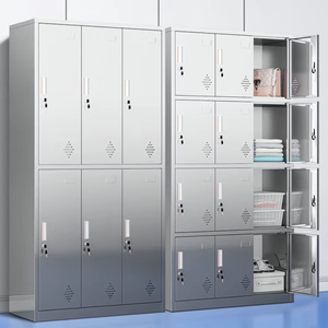 Armarios de Almacenamiento de Acero Inoxidable 304 de Alta Calidad, Metálicos, para Gimnasios, Piscinas, Dormitorios de Personal, Cajas de Almacenamiento de Ropa - Product Image 3