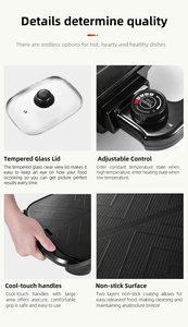 Dezin-olla caliente eléctrica con parrilla para interiores, <span class=keywords><strong>barbacoa</strong></span> antiadherente con Control de temperatura múltiple, sartén para comprar - Product Image 3