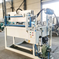 Machine à fabriquer des plateaux à œufs à commande manuelle simple avec presse à levier mécanique pour la création de petites entreprises d'œufs à domicile