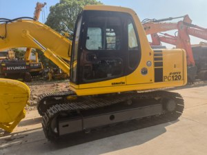 Excavatrice sur chenilles d'occasion KOMATSU PC120-6 de 12 tonnes, de haute qualité, d'origine japonaise, moteur, pompe et cœur de moteur d'occasion, prix bas - Product Image 5