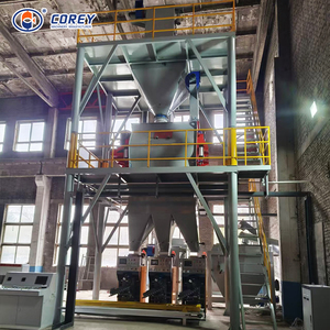 Ligne de production industrielle de malaxeur à double arbre à structure verticale pour fonctionnement continu 15-20t/h pour usine de mortier sec - Product Image 1