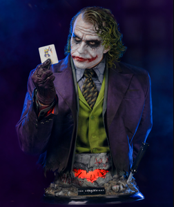 Escultura de resina de alta calidad <span class=keywords><strong>del</strong></span> <span class=keywords><strong>Joker</strong></span> a tamaño real, en stock, de DC Super Heroes, busto <span class=keywords><strong>del</strong></span> <span class=keywords><strong>Joker</strong></span> de <span class=keywords><strong>El</strong></span> <span class=keywords><strong>Caballero</strong></span> <span class=keywords><strong>Oscuro</strong></span> para decoración. - Product Image 1