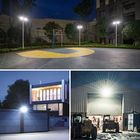 KCD Haute Qualité 20w 30w 50w 100w 150w Nouveau Design Pir Sensor Rechargeable Comercial LED Projecteurs Solaires Avec Panneau