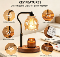 Lampe chauffe-bougie avec minuterie et télécommande sans fil