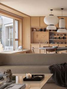 Meubles de cuisine en bois, armoires encastrées, armoires modulaires, îlot de cuisine avec tables, meilleure salle à manger, unité murale de cuisine personnalisée - Product Image 3