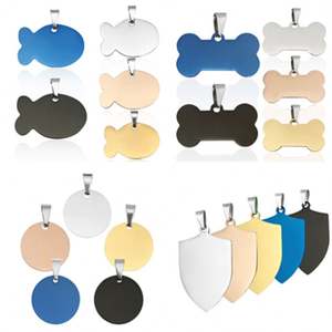 Placa de Identificación Personalizada para Mascotas, Moderna y Duradera, de Acero Inoxidable y Titanio, Collar con Placa para Perro, Regalos Promocionales Pequeños - Product Image 6