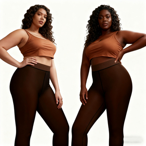 Plus Size Thick Fleece Lined Thermal Leggings <strong>Women</strong> High Waist Stretch Warm Pantyhose Long Winter <strong>Tights</strong> <strong>for</strong> Outfit - Product Image 5