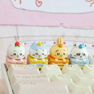 Teclas de Resina Hechas a Mano Personalizadas ESC, Chiikawa Cake, Tecla Artesanal Impresa en 3D, Diseño OEM Hecho a Mano para Teclado Mecánico Mx - Product Image 5
