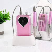 Nouvelle marque, perceuse à ongles portable sans fil rechargeable, 85 W, couple élevé, 35 000 tr/min, sans balais, lime à ongles électrique