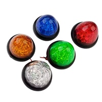 Feu de gabarit LED multicolore rond à dôme 12V 24V pour camion, remorque, bus – Pièces de rechange pour le marché secondaire