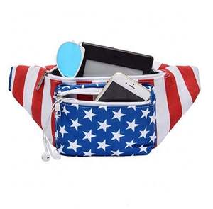 Échantillon gratuit best-seller Sac de taille ajustable imprimé personnalisé Sac banane de sport Sac avec fermeture éclair - Product Image 5