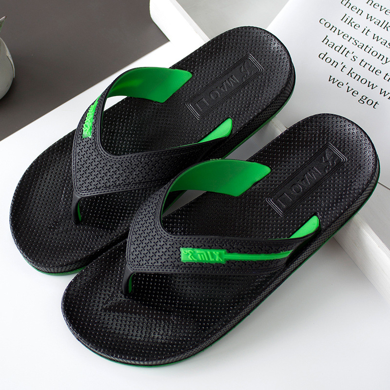 New Summer Men Beach Flip-flops Slippers PVC Non-slip Sandals Outdoor Casual Shoes