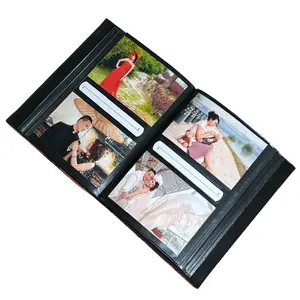 Linnen Lederen Fluweel Doorzichtig Plastic Pp Pu Slip In Pocket Fotoalbum Boek Voor Bruiloft