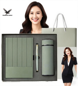 Artículos promocionales Pu Notebook Ejecutivo Negocios corporativos Regalo estacionario Oficina personalizada A5 con bolígrafo Juego de caja de regalo - Product Image 1