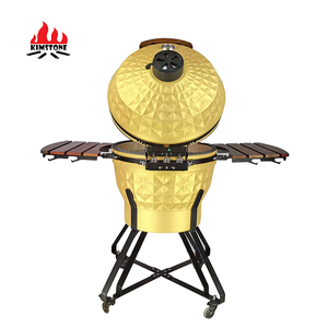 Chinese Top Hot Sale Auplex 24 Inch Diamond Surface kamado <span class=keywords><strong>Grill</strong></span> with Stainless Steel Stand for Outdoor and Picnic - Product Image 2