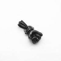 Kalung Fist Vintage Personalized Anti Karat Lapis Emas 18k Bahan Stainless Steel Liontin Perhiasan Fashion Berkualitas Tinggi untuk Pria