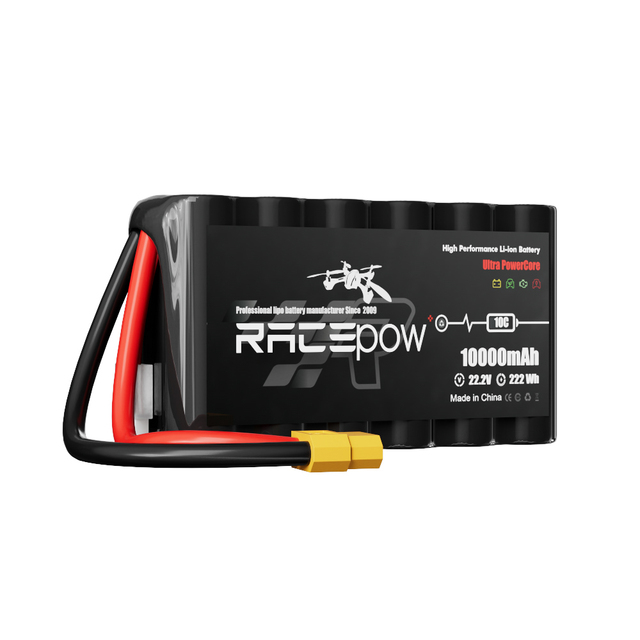 Long Range Fpv Drone Battery 8000mah 8400mah 9000mah 10000mah 6S2P 21700 22.2V 45A 90A for FPV 7' 8' 10' 13' Fpv Kamikaze Drone