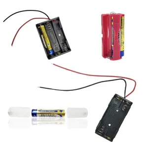 Best Verkopende Product Oplaadbare Aaa Batterijen Houder 3 Cellen 1.5V Batterijhouder Zwart 4.5V 3 Aaa Batterijhouder