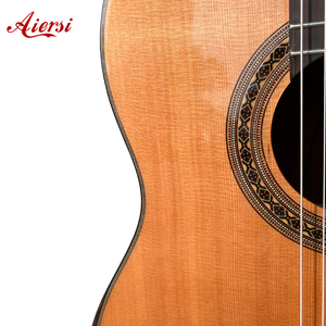 <span class=keywords><strong>Guitarra</strong></span> Clásica Aiersi Hecha a Mano con Tapa de Cedro Sólido, Fondo y Lados de Palisandro Laminado, Acabado Brillante, con Apoyabrazos para Amantes de <span class=keywords><strong>la</strong></span> Música - Product Image 5