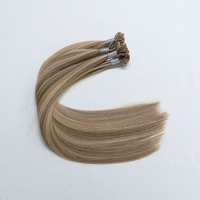 Extensions de cheveux humains Remy 100% Luxsea 12A à cuticules alignées, double trame, pointes plates en kératine, 24 pouces, argent, vente en gros pour salons