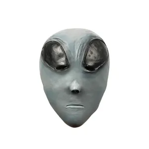 Spaventose maschere aliene UFO mascara decorazione di Halloween in lattice terrore alieno mostro Costume da festa copricapo maschere Cosplay
