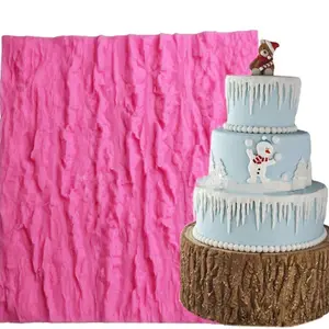 Schorsrand Textuur Mat Mal Diy Bakken Chocolade Klei Cakevorm Fondant Cake Siliconen Mal Cake Decoratie Leverancier