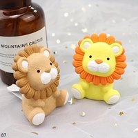 Moule en silicone 3D en forme de lion pour bougies DIY, gâteaux au chocolat mousse et désodorisants pour voiture - Essentiel pour la cuisine et la salle à manger