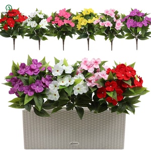 Flores Artificiales <span class=keywords><strong>de</strong></span> Seda Tipo Joya, Ramo <span class=keywords><strong>de</strong></span> Plantas Artificiales para Decoración <span class=keywords><strong>de</strong></span> Hogar, Jardín, Ventana, Caja, Fiesta, Mesa y Jarrón - Product Image 4