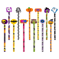 Produits phares : Crayons d'Halloween avec gomme en forme de dessin animé – Crayons cadeaux pour enfants, papeterie scolaire pour l'écriture, le dessin et le croquis