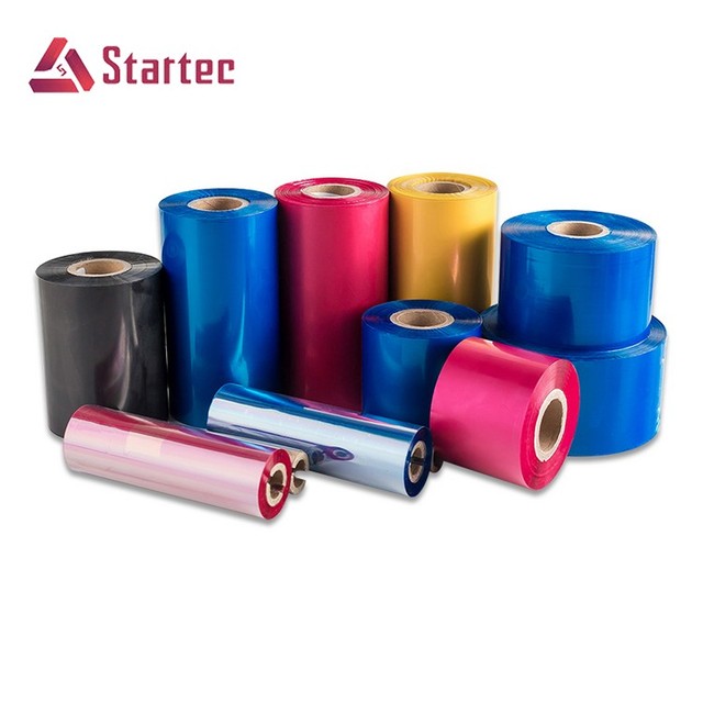 Free Sample Startec Red Blue Gold Thermal Transfer Ribbon Wax/Resin 110x300mm Barcode Ribbon Compatible for Zebra Label Printers