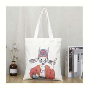 Sac fourre-tout personnalisé en toile de coton écologique réutilisable, design tendance, en promotion - Product Image 1