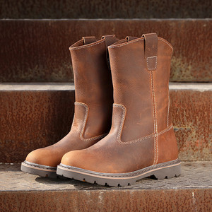 Botas de Media Caña Deportivas Casuales Retro para Hombre, Botas de Seguridad con Entresuela Ligera y Moderna, Botas de Caballero de Nuevo Estilo - Product Image 2