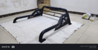 Barre de protection robuste en acier noir mat pour pick-up, antirouille, style sport tout-terrain, installation par boulons pour Toyota Hilux/Ford
