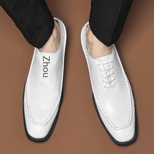 Nouvelles Chaussures Oxford Derby pour Hommes, Style Britannique Rétro, à Lacets, Solides, pour l'Automne, Idéales pour le Bureau et les Jeunes Hommes - Product Image 3