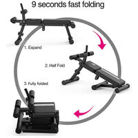 Chaise de fitness pliable pour entraîneur d'exercices assis avec banc de barre d'assistance pour banc de musculation abdominale