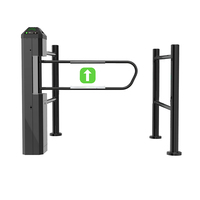 Barrière pivotante en acrylique de qualité supérieure avec capteur et finition effet verre pour usage commercial de luxe - Kit complet en boîte