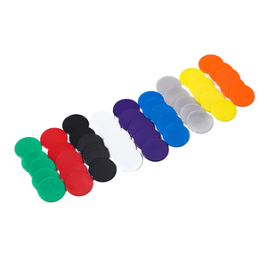 Disque de jeu <span class=keywords><strong>à</strong></span> dix grilles en plastique couleur unie 19x1.2mm pour l'apprentissage des mathématiques et les jetons de <span class=keywords><strong>poker</strong></span>, matériel pédagogique pour l'éducation précoce - Product Image 1