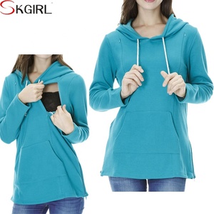 <span class=keywords><strong>Chemisier</strong></span> 100% coton pour maman et bébé, top d'<span class=keywords><strong>allaitement</strong></span> à manches longues, sweat à capuche, vêtements de maternité, collection hiver et automne 100% - Product Image 2