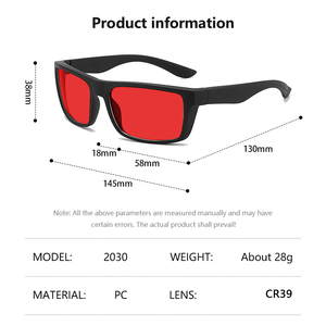 Gafas de Sol Sunray de Alta Calidad con Lentes Cr39 para Mujer y Hombre, Monturas de Gafas Personalizadas, Deportivas, con Bloqueo de Luz Azul 100% - Product Image 3