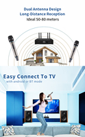 Ihomelife MINI Ev Amfi Seti 600W 18 inç Hoparlörlü Kablosuz Mikrofon BT 5.0 4 Kanallı