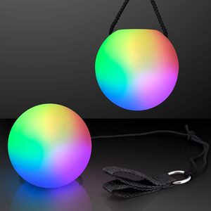 Boules lumineuses LED Poi à changement de couleur écologiques en gros, guirlande lumineuse clignotante pour la danse du ventre, jouets pour boîtes de nuit et remises de diplômes - Product Image 1