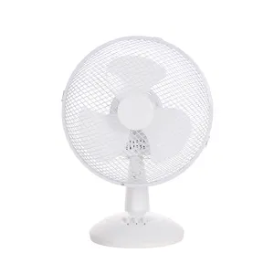 Simple style portable 40W desk fan 9 inch adjustable electric fan with wide angle oscillation